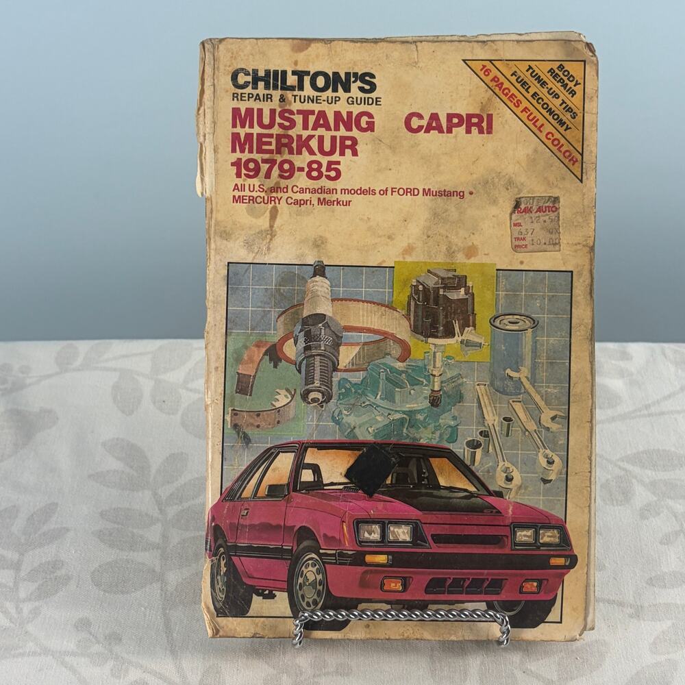 Chiltons Repair Tune-Up Guide 1979–1985 Ford Mustang Capri Merkur Vintage Manual